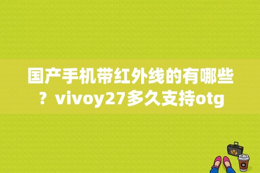 国产手机带红外线的有哪些？vivoy27多久支持otg