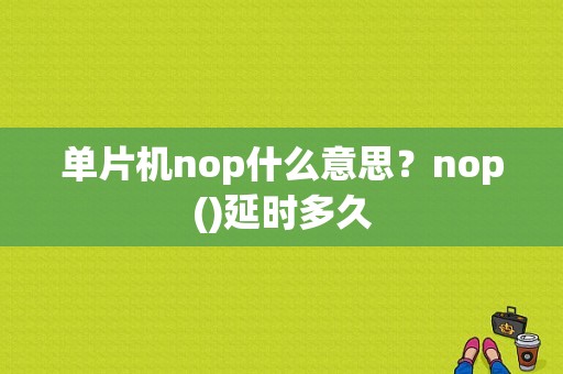 单片机nop什么意思？nop()延时多久