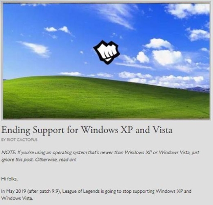 为什么windowsxp下不了原神？xp 估计多久会被淘汰