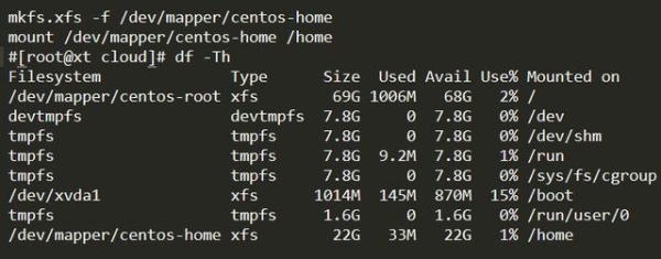 linux7.1是用的xfs文件系统，不支持缩减吗？resize2fs得多久