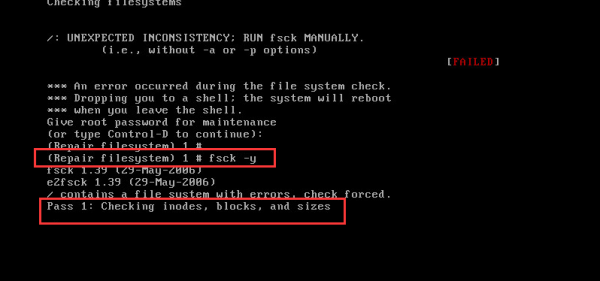 linux怎么恢复文件系统？linux fsck 修复多久