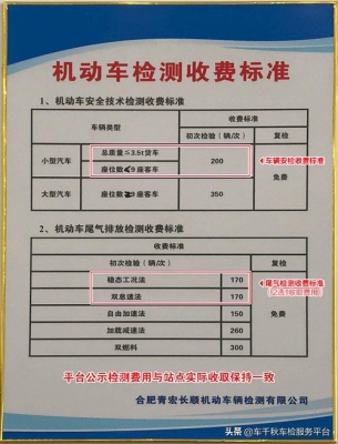 2021车辆年检收费表汽车年检过期几天可以吧？（200来块的表可以用多久）