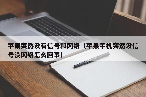 苹果突然没有信号和网络（苹果手机突然没信号没网络怎么回事）